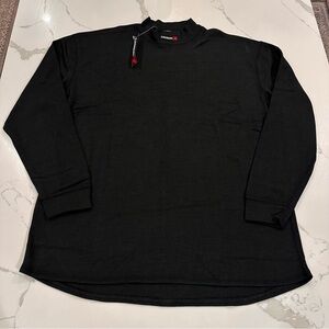 CarbonX Knit Base Layer Mock Turtleneck Pullover Top FR Men 2XL Thermal Racing